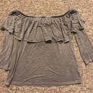 NWT AE OFF THE SHOULDER SHIRT